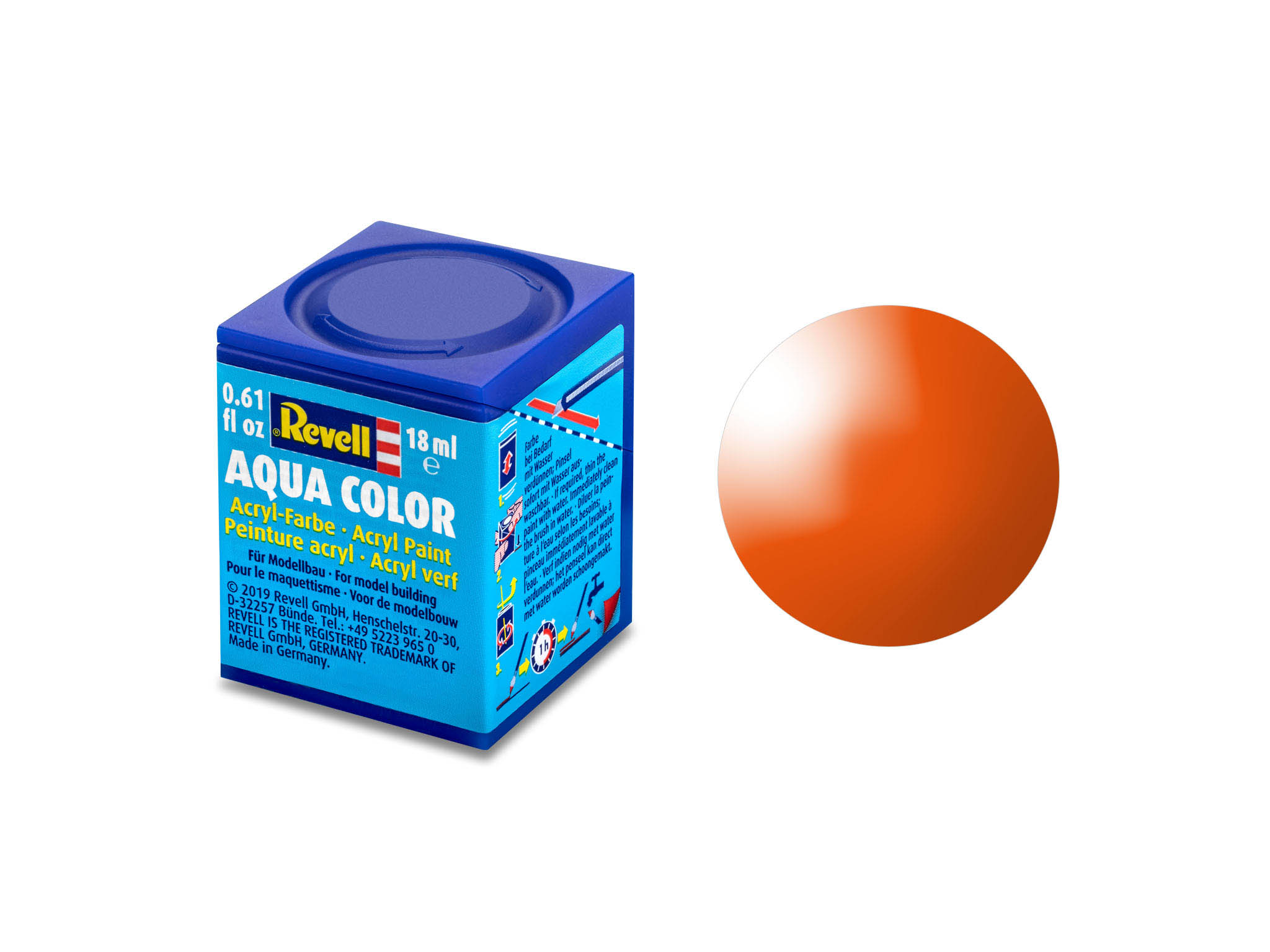064-36130 - Orange, glänzend Aqua Color 18 ml